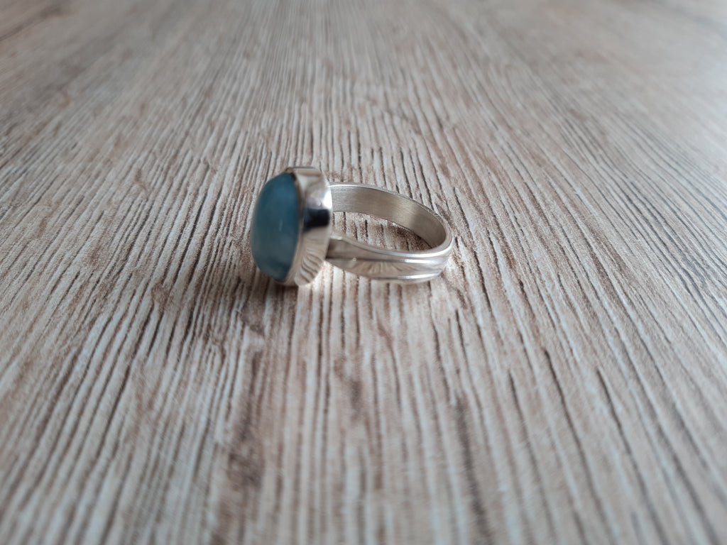Ring mit Larimar – Detailansicht 2