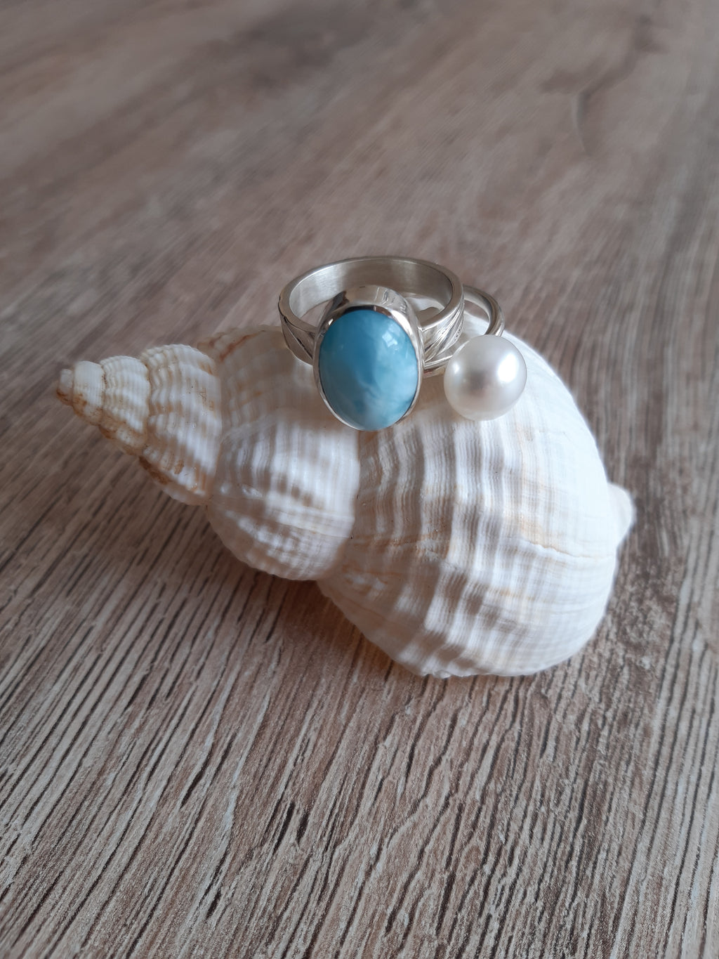 Ring mit Larimar – Detailansicht 3