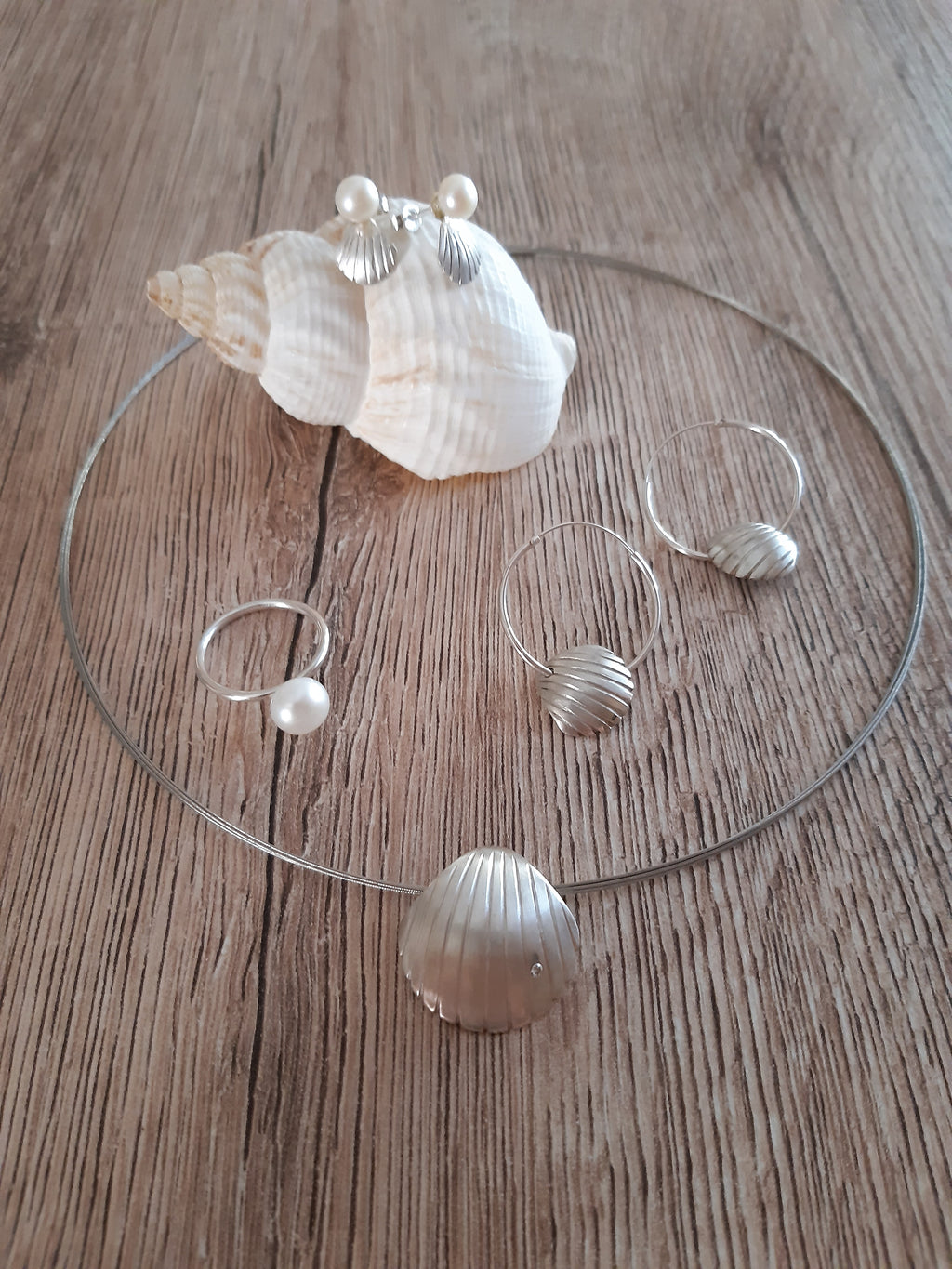 Creolen mit Muscheln – Detailansicht 3