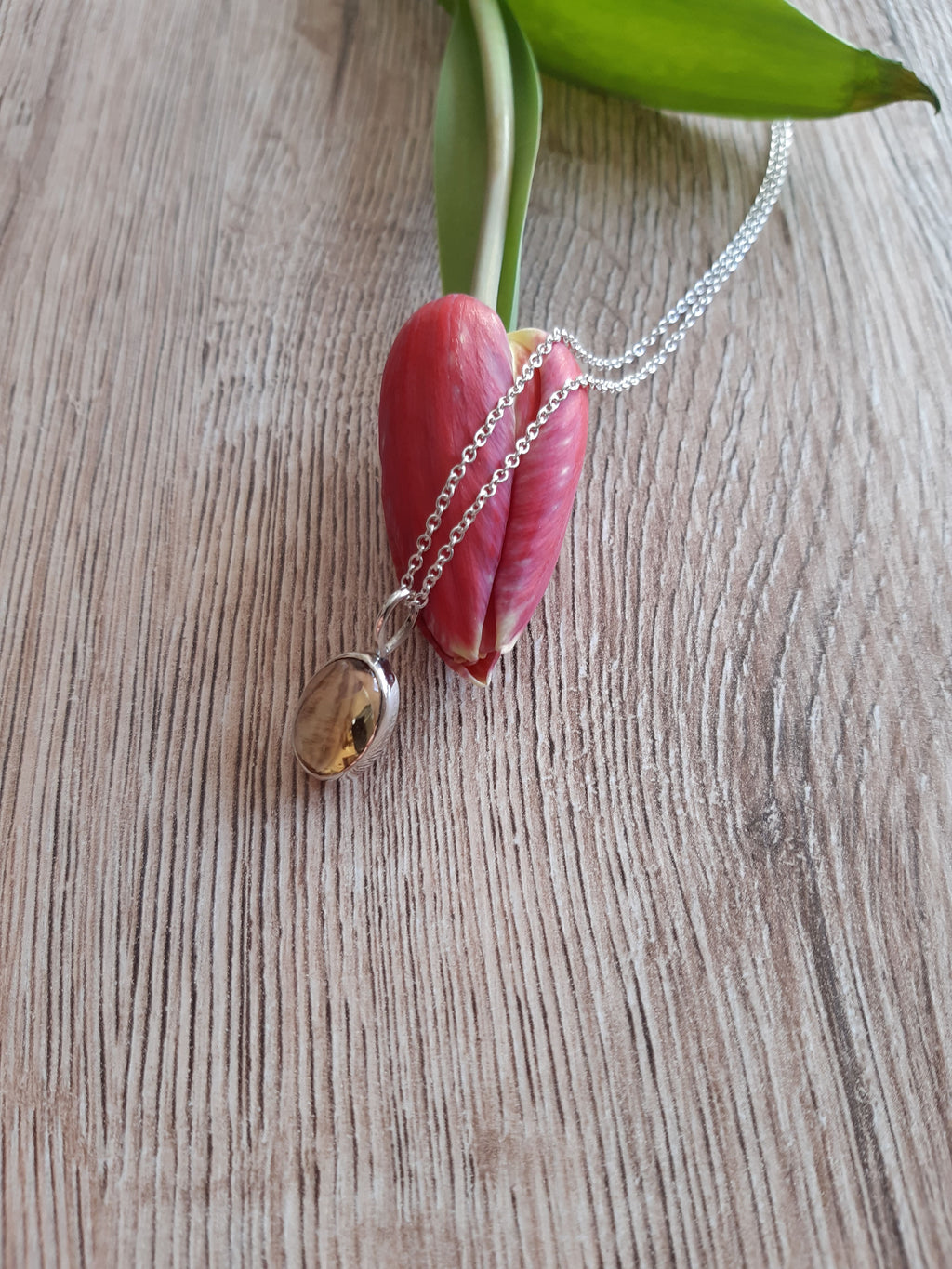 Kette mit Citrin-Anhänger – Schmuck von Goldschmiede AS
