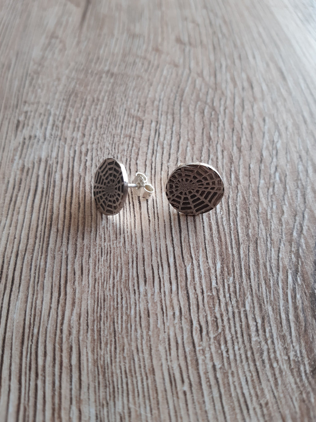 Ohrstecker Spinnennetz – Schmuck von Goldschmiede AS