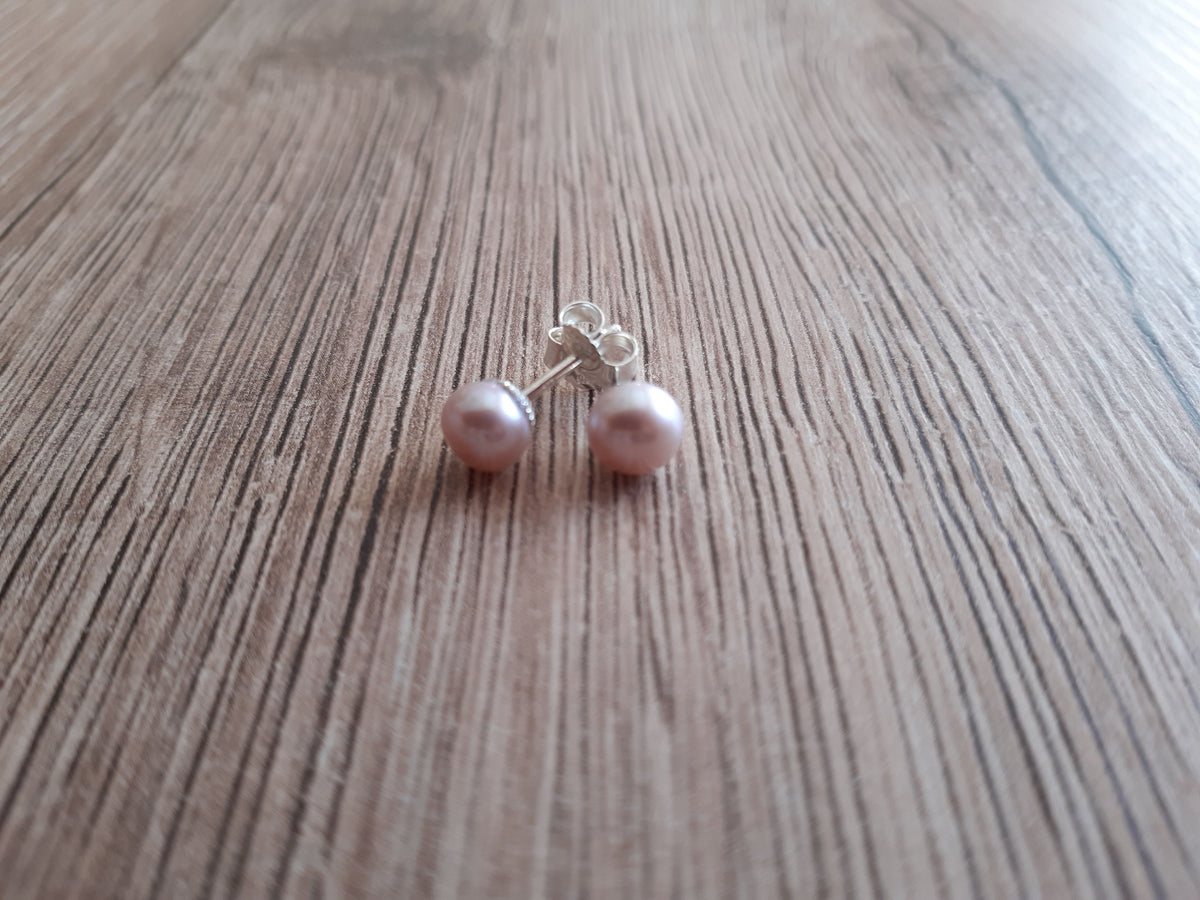 Ohrstecker Lavendel Boutons – Schmuck von Goldschmiede AS