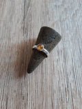 Ring mit kleinem Citrin – Schmuck von Goldschmiede AS